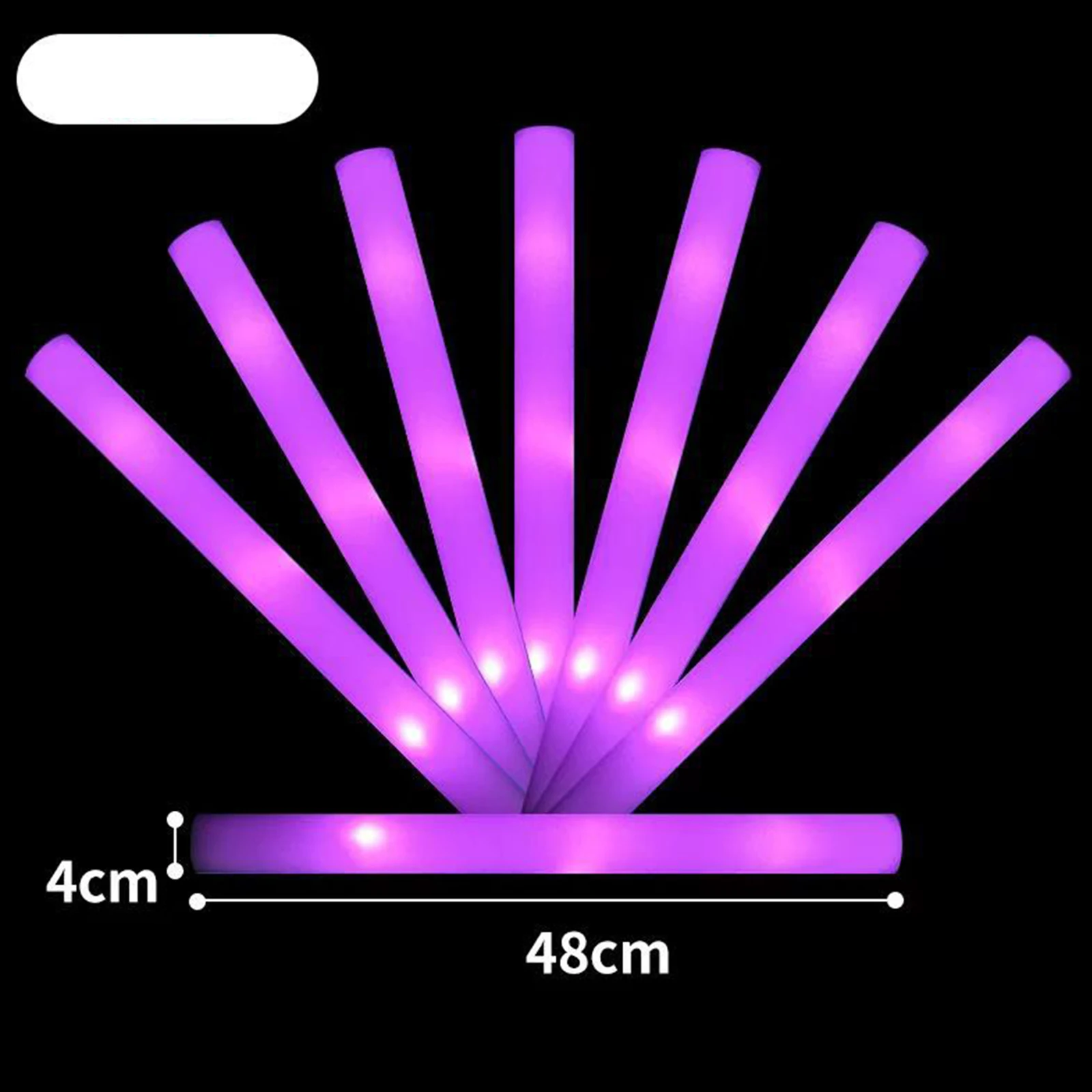 10Pcs LED Foam Stick Light-Up Party Favors for Celebrations Weddings Halloween New Year Eve Concerts Sporting Events