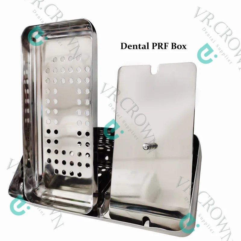 Dental PRF Container Box Stainless Steel Dental Instrument Box Sticky Bone Platelet Rich Fibrin PRF CGF Box