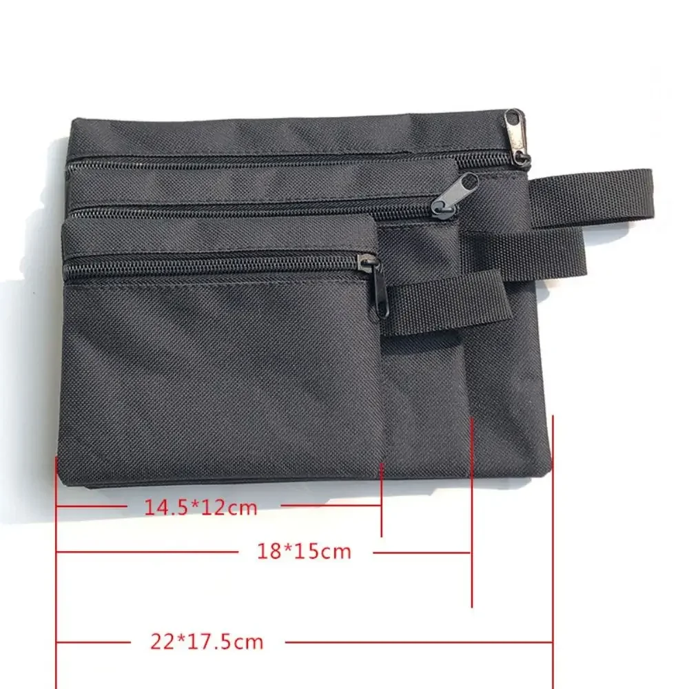 Portable Oxford Fabric Hand Tool Bag Zipper Large Capacity Hardware Tool Organizer Handbag Wear-resistant Travel Organizer Bag
