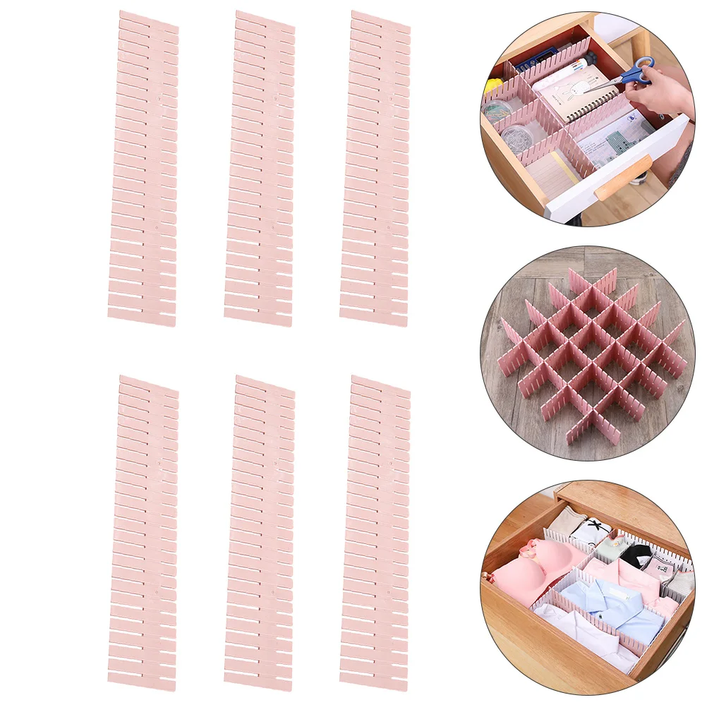 

20pcs Drawer Partition Plastic Adjustable Divider Home Organizer Free Combination Cuttable Storage Solution For