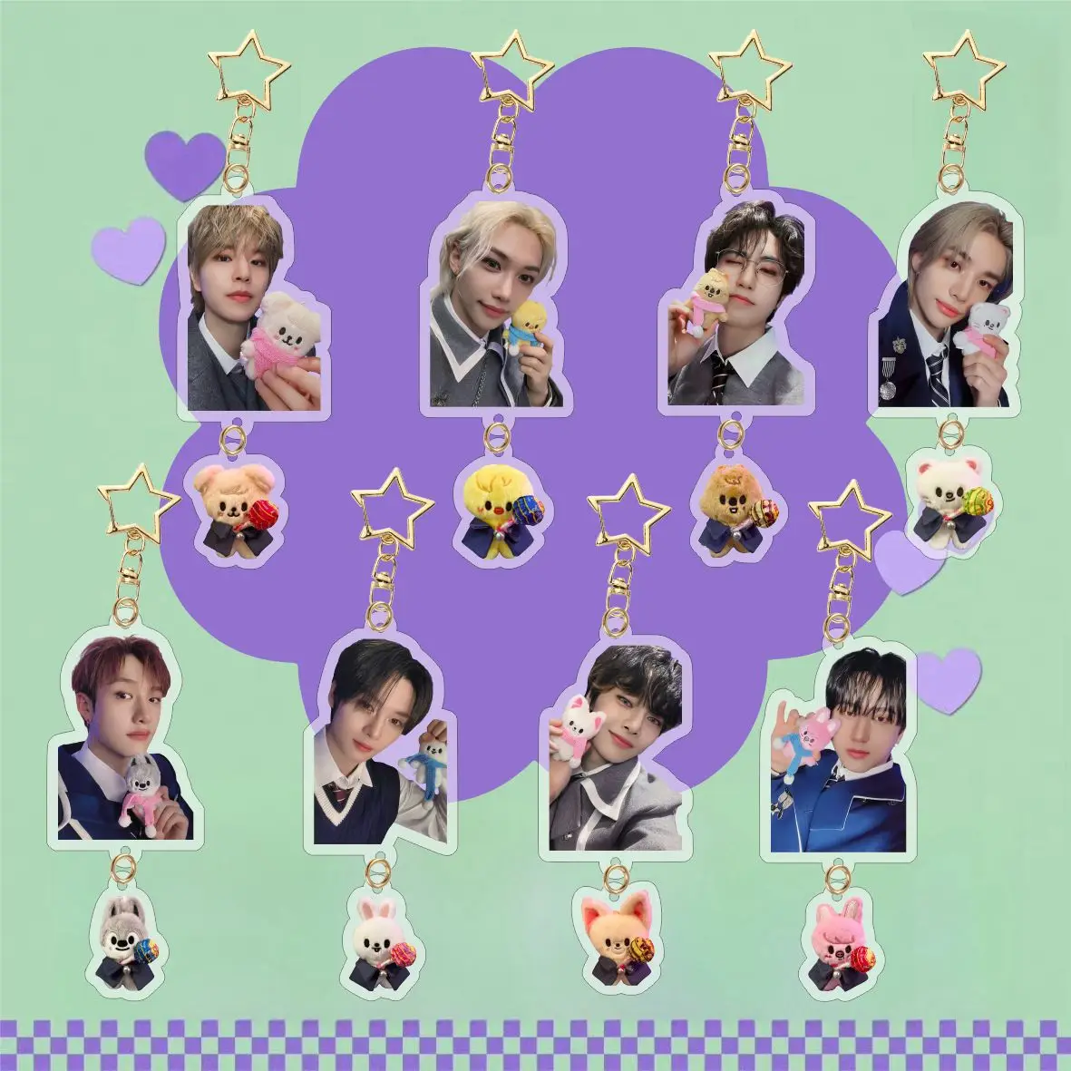 

Новый акриловый кулон-брелок для детей SKZOOStray, подвесное украшение для рюкзака, товары знаменитостей, желтый подарок