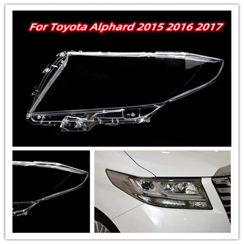 

HTTCY Для Toyota Alphard 2015 2016 2017, корпус фар автомобиля, крышка фары, линза для фар, стекло, авто, крышка корпуса