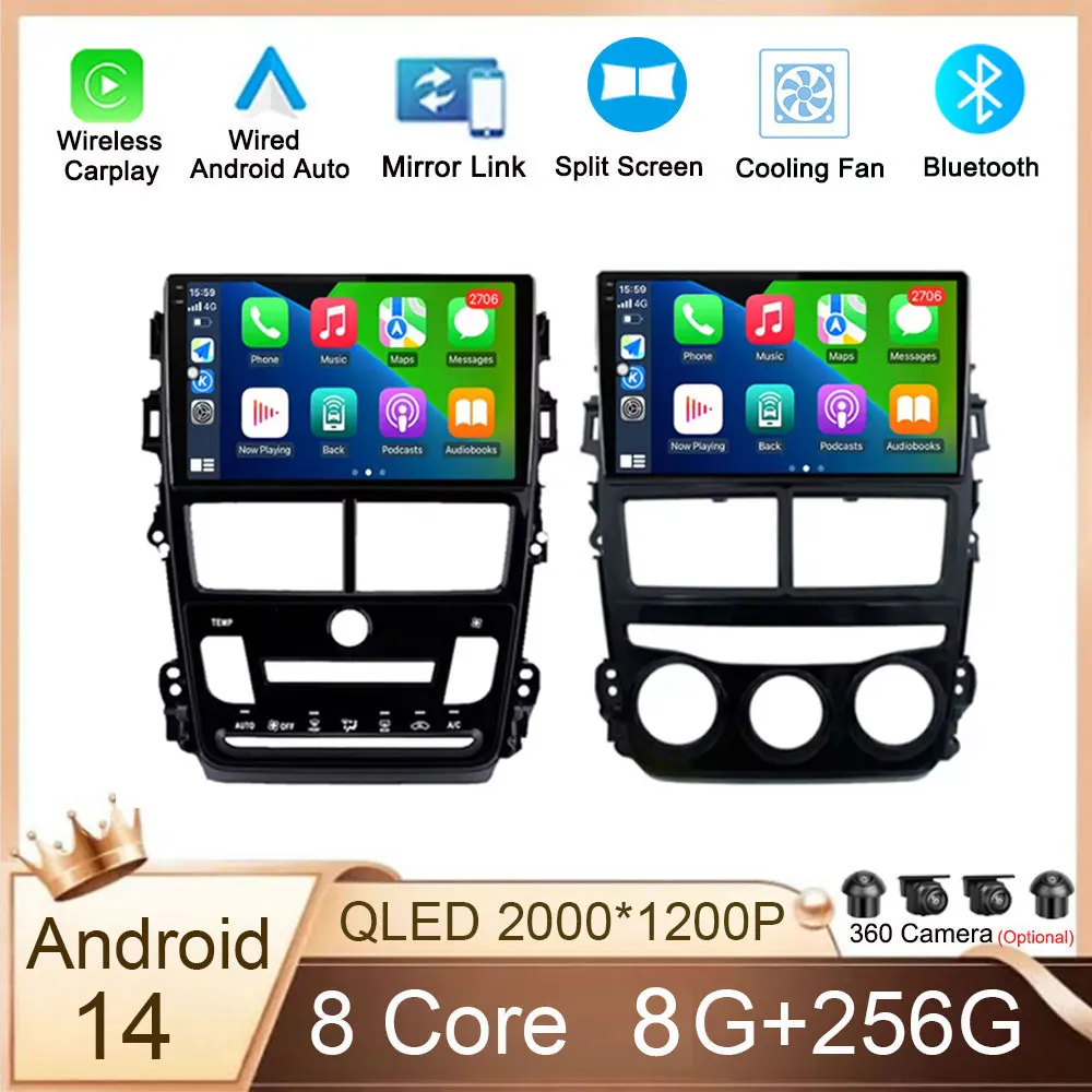 

Carplay Screen Android 14 For Toyota Vios Yaris 2018 2019 2020 Autoradio Car Radio Stereo Video Multimedia Player