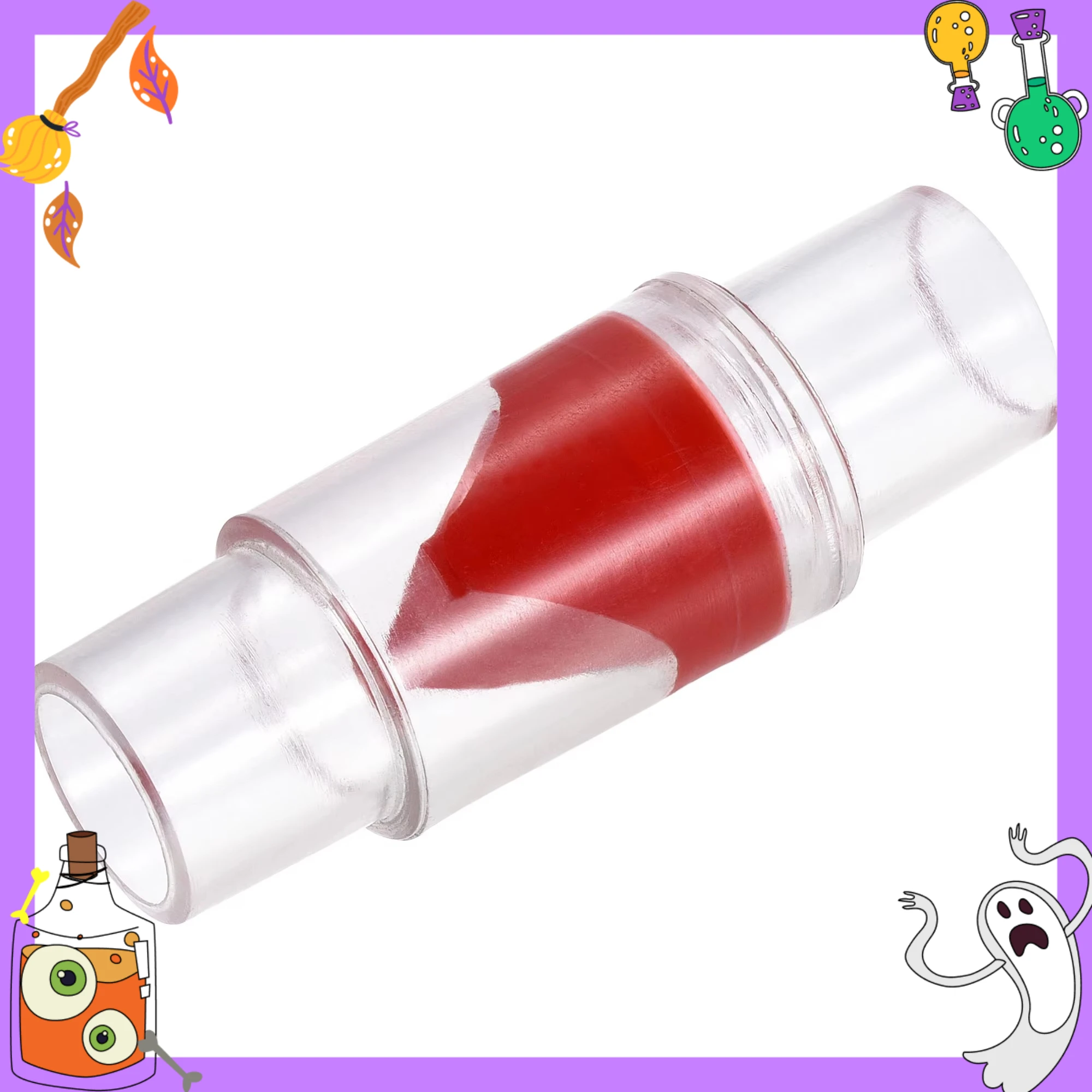 1pc  Non Return One Way Check Valve 20mm 28mm Dia GPPS Plastic One Way Inline Hose Connector Red Clear for Water Tank Pump