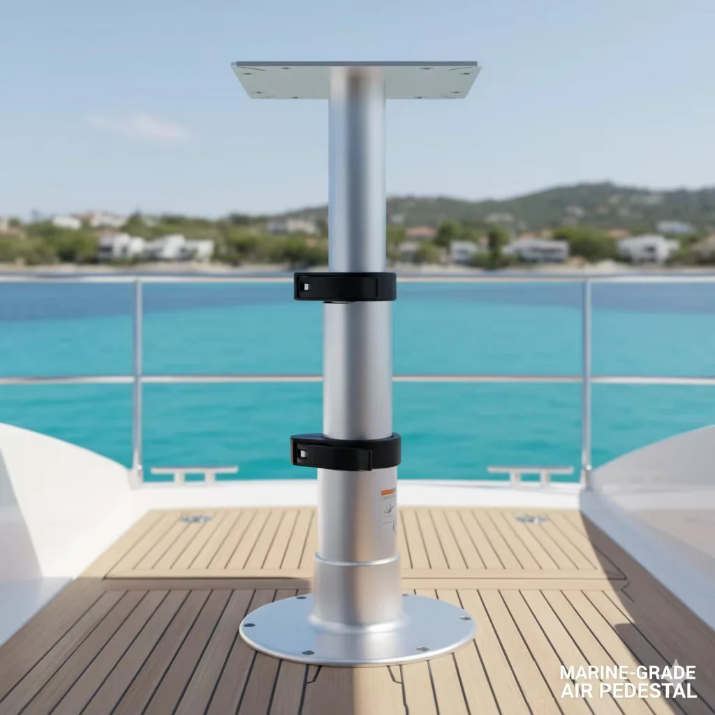 

Трехуровневая регулируемая по высоте ножка стола из алюминиевого сплава обеспечивает стабильную опору, подходит для автофургонов, яхт и домашнего использования.