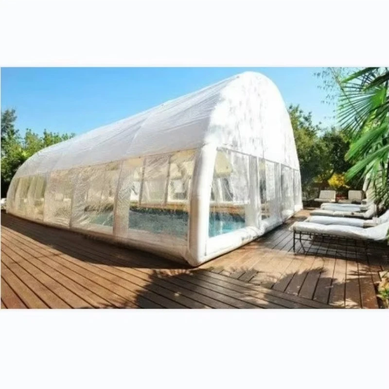 Waterproof Swimming Pool Inflatable clear Dome Tent Inflatable Pool Cover Tent