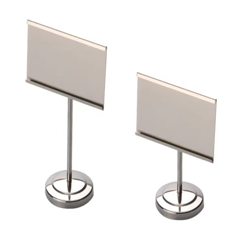 Metal Business Card Holder - Gold/Silver Photo Clip Place Card Stand for Wedding Banquet Table Decoration