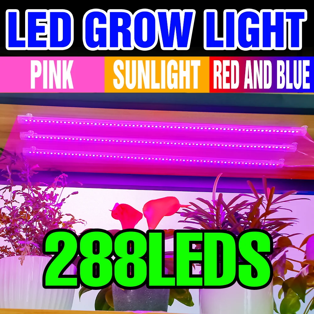 

USB DC5V LED Grow Light Strip Full Spectrum Plants Cultivation Lamp With 24 Hour Timing For Potted Fruit Succulent Fill Lighting