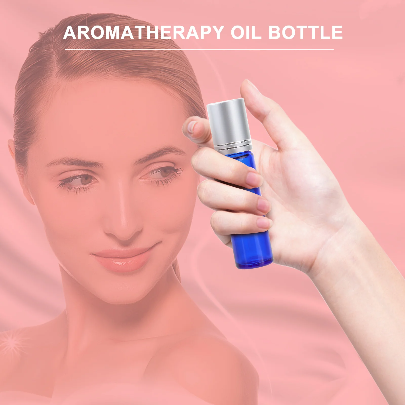 

8Pcs Oil Roller Bottles 10Ml Glass Aromatherapy Bottles with Metal Ball Leakproof for Essential Oils Fragrance Portable Skincare