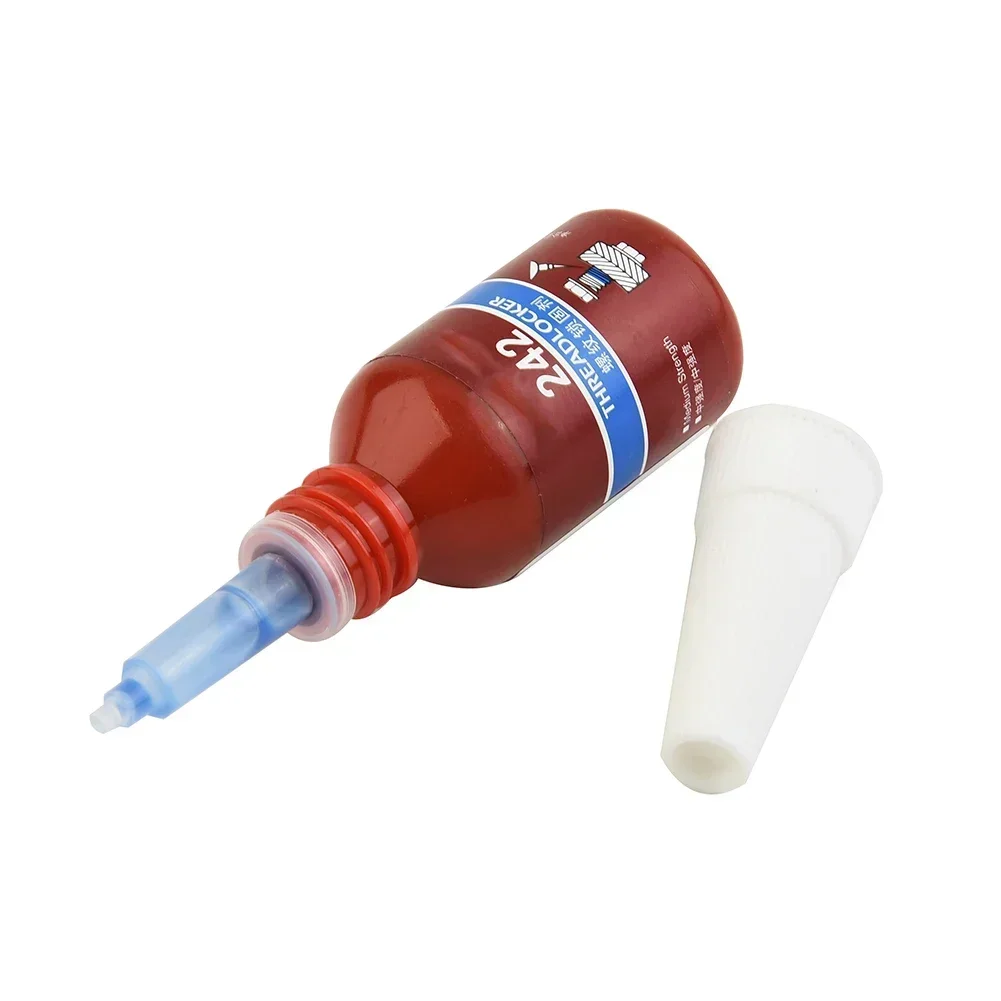 Rosca de cola anaeróbica para vedação de bloqueio, Threadlocker Loctite- 242 Blue Screw Glue, Anti-Loose, 10ml