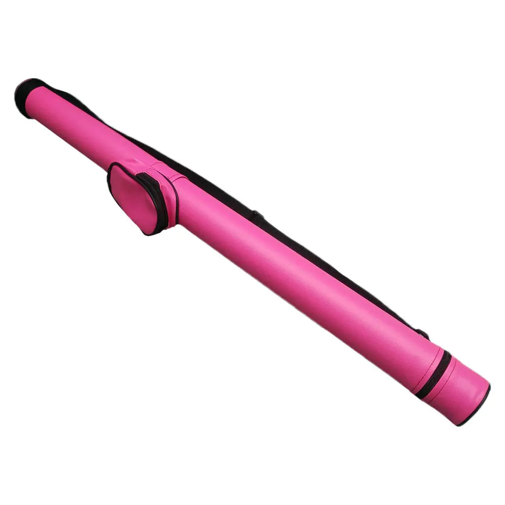 

Hard Pool Cue Case 2 Holes Leatherette with Shoulder Strap Accessory