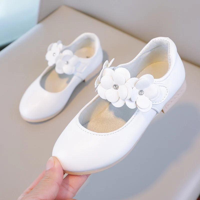 Herbst Mädchen Mary Jane Applikationen niedrigen Absatz schöne Kinder Prinzessin Schuh drei Farben spitzen Zehen atmungsaktiven Kinder Schuh 26-36 – Detail 13