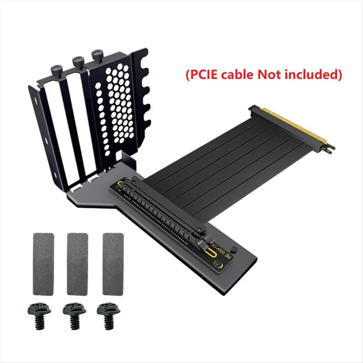 ABGN Universal Vertical GPU Holder Riser ATX Matx Case VGA Graphics Card Steering Bracket for 3090, 4090 Graphics Cards Black