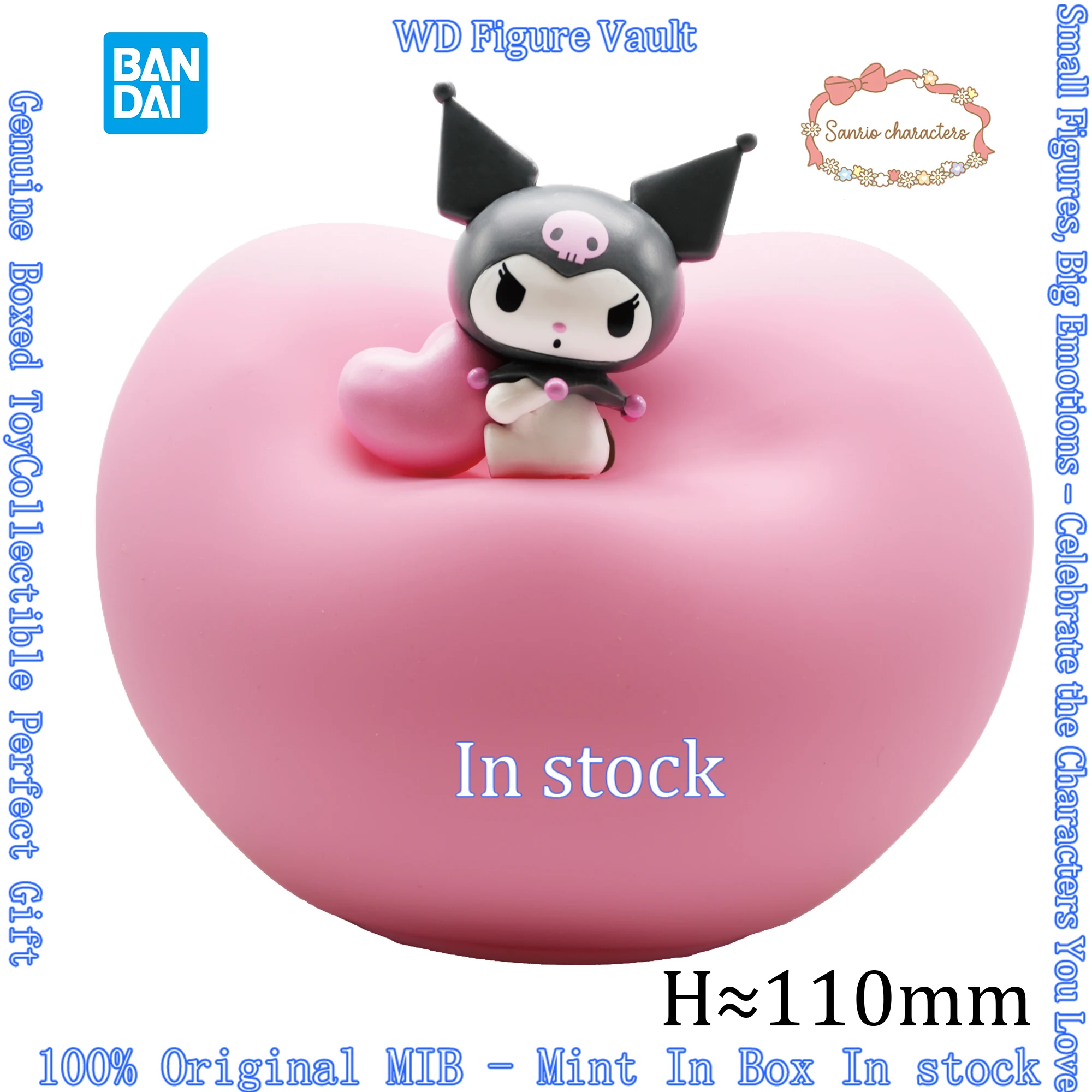 

В наличии: Оригинальные лицензионные фигурки Bandai Sanrio Characters Munyutto Heart Light - Куроми - Аниме-модель, в коробке, игрушка-подарок