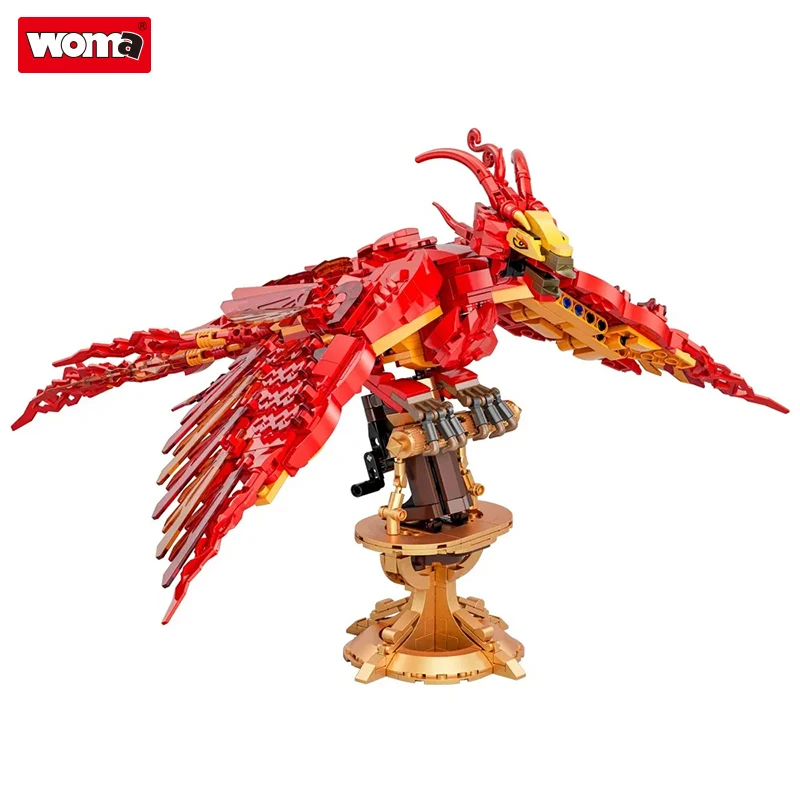 

Woma Brand Building Block Toys RED Fire Phoenix Building Blocks Model Bricks Kids Gift for Children Collection Puzzle Toys