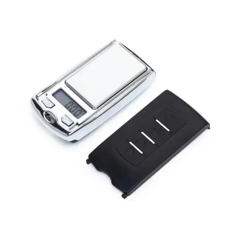 1Pcs 200g/100g 0.01g Precision Portable Car Key Shape Mini Digital Pocket Electronic Gram Scale with LCD Display and Batteries