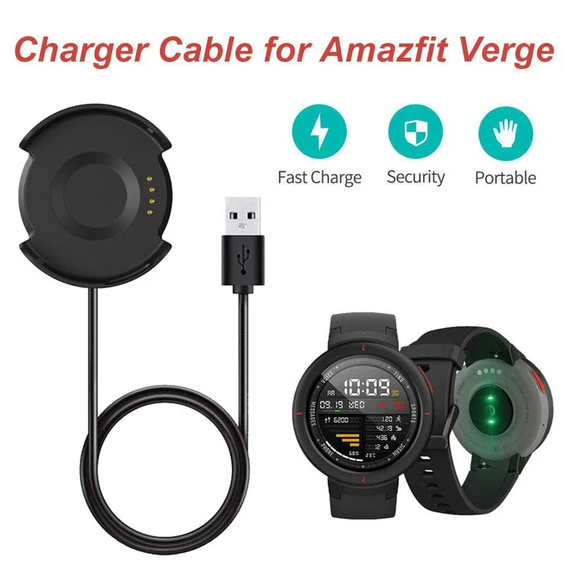 for Amazfit Verge A1811 Charger Cable Smart Watch Replacement Charging Cable For Amazfit Verge Lite A1801 USB Chargers Dock