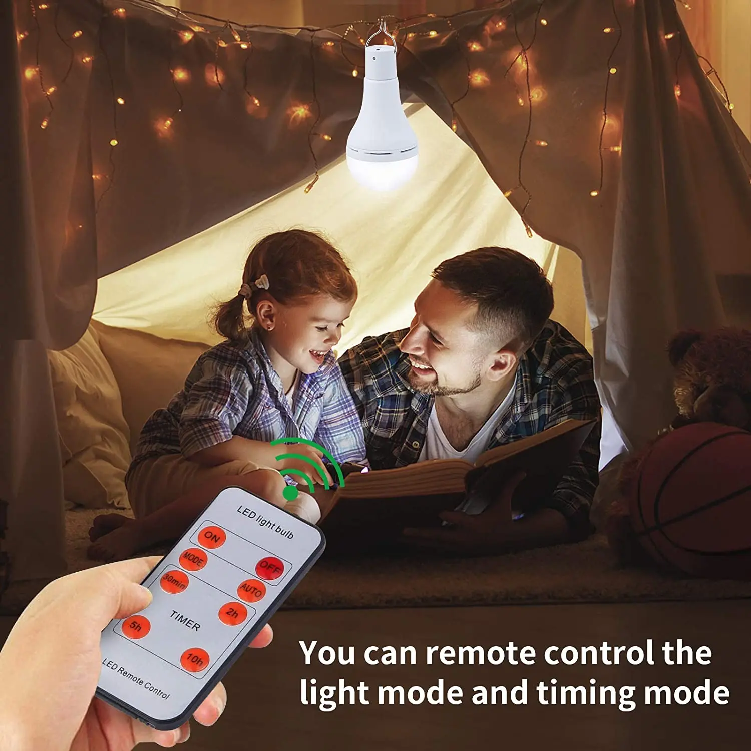 Lumière solaire d'ampoule de LED IP55 7W 9w extérieur 5V USB rechargeable suspension lumière de jour d'urgence portable lumière forte intérieur