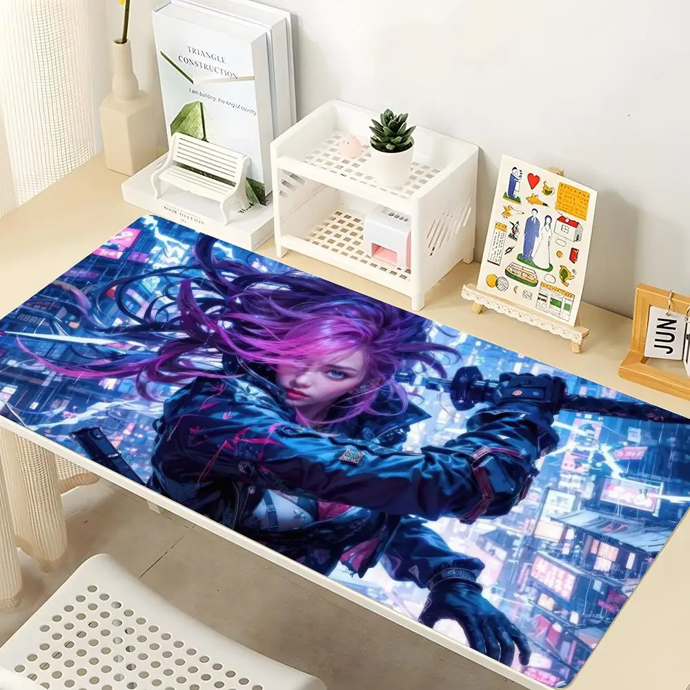 

Japan Oni Mask Girl Mouse Pad Gaming Mousepad Abstract Large 900x400x5mm MouseMat Gamer XXL Mause Carpet PC Desk