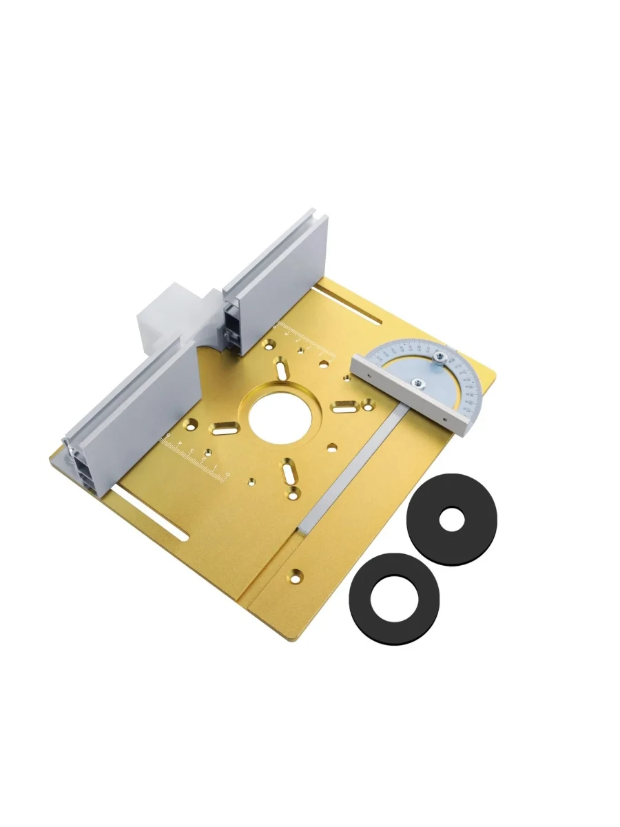 

Router Table Insert Plate Aluminum Alloy Wood Milling Flip Board Trimming Machine Engraving Auxiliary Tool Woodworking Benches