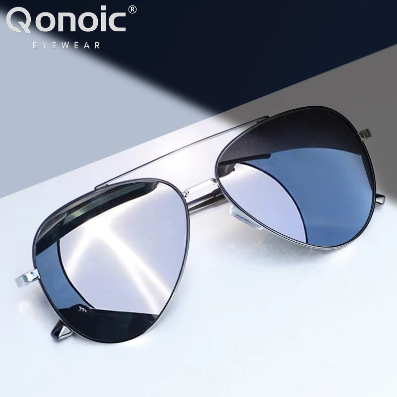 

Qonoic Men's Classic Fashion Aviator Sunglasses Polarized Mirrored Pilot Sun Glasses for Driving & Outdoors UV400 AJ88922