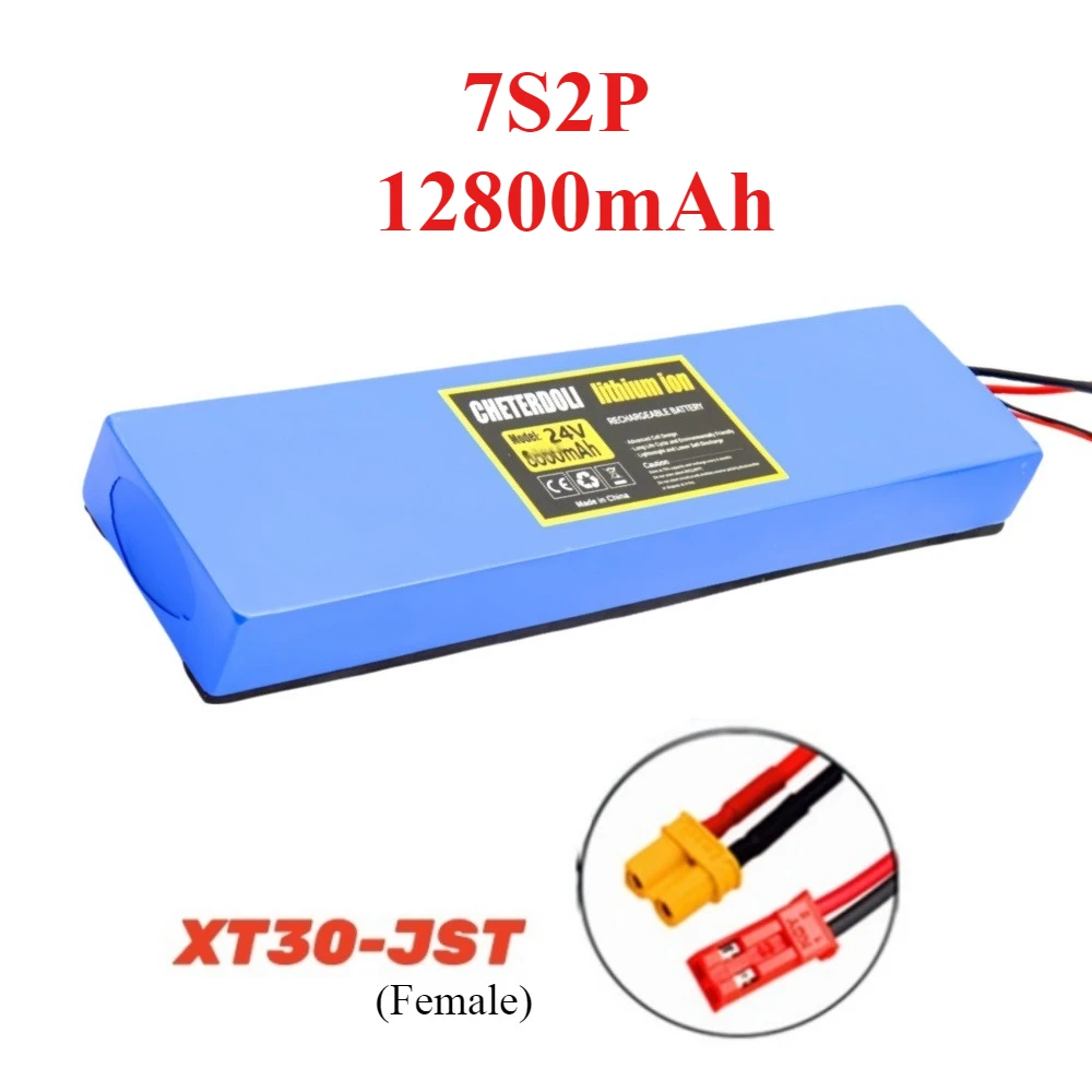 Aleaivy 7S2P 24 V 12,8 Ah 18650 Lithium-Ionen-Akku, 29,4 V 12800 mAh Lithium-Ionen-Akku, geeignet für Elektroroller und Fahrräder 4