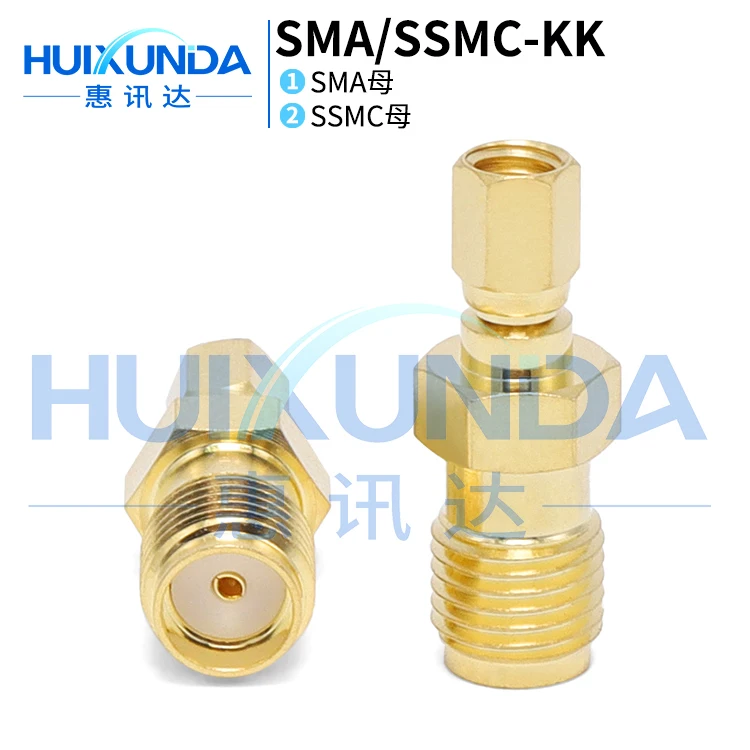SMA/SSMC-KK SMA female to SSMC female high frequency precision adapter 17g SSMC to SMA connector