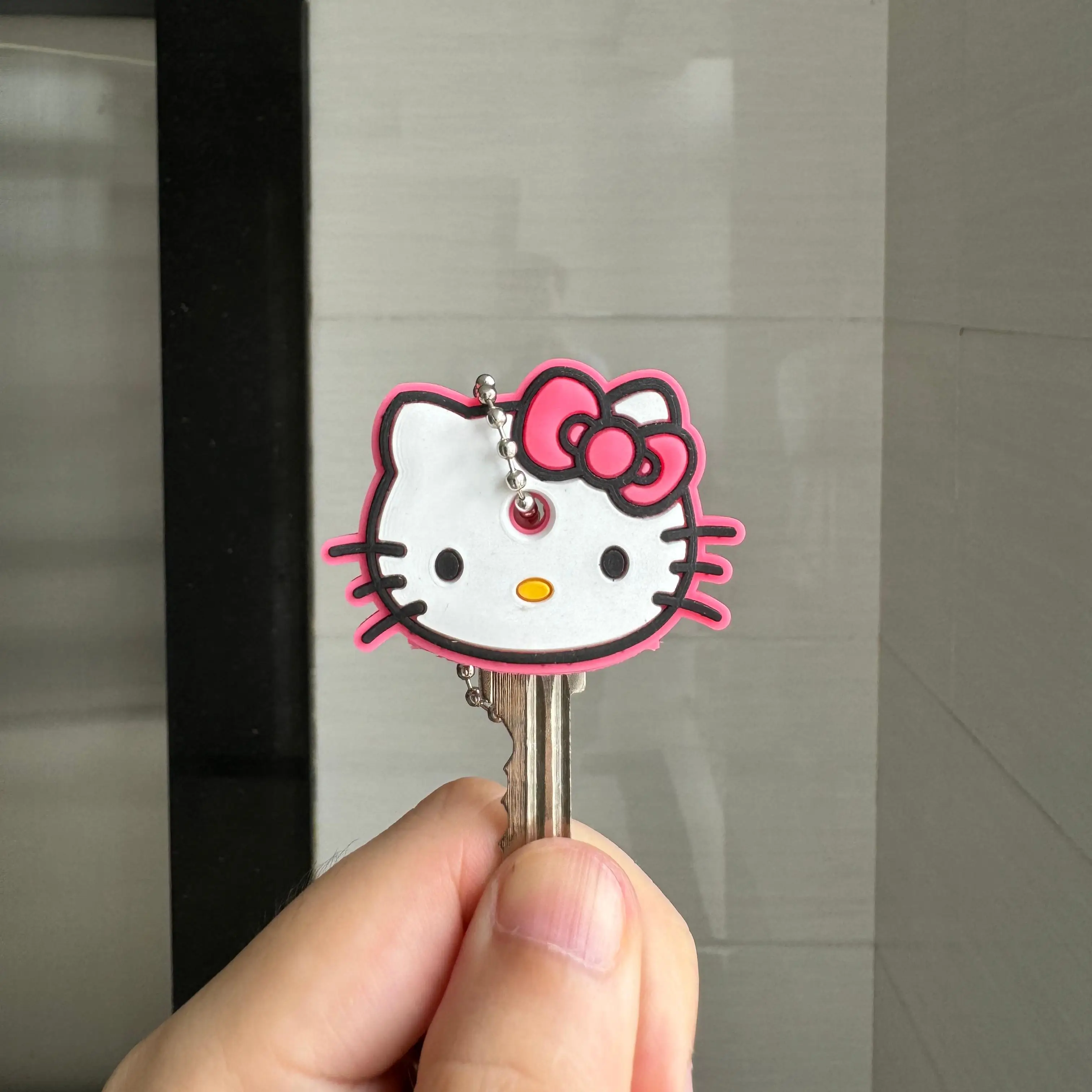 46 نماذج الجملة كيتي المنتقم غرزة مفتاح قبعات واقية أنيمي ميني الكرتون مفتاح غطاء سلسلة حامل سلسلة المفاتيح المحمولة #1