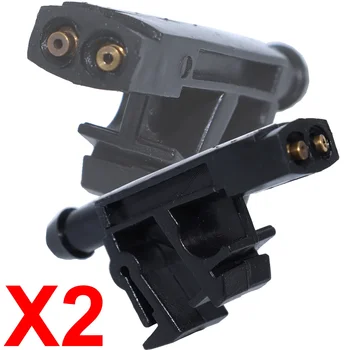 2 Stuks Auto Voorruit Ruitenwisser Sproeierkop Jet Kit Voor Peugeot Partner 406 605 Citroen Berlingo Xantia Zx 6438A0