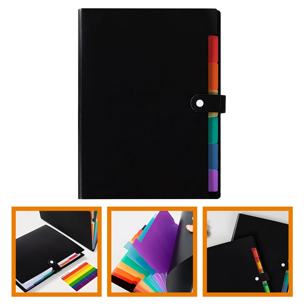 A4 Folder Accordion File Paper Organizer Rack Data Bag Multi-layer Pp Portable Desktop Office