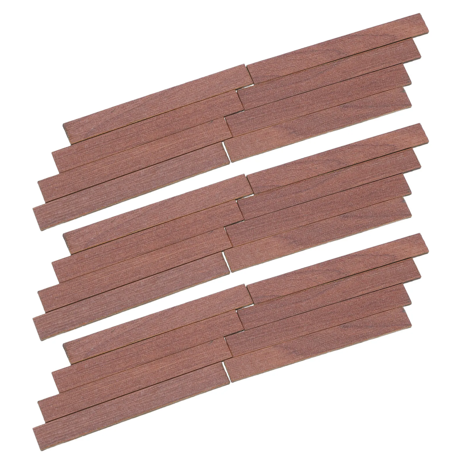 

40Pcs Miniature Dollhouse Flooring Peel Stick Wood Grain Self Adhesive Floorboards for Mini Home Decoration Peel and Stick Tiles