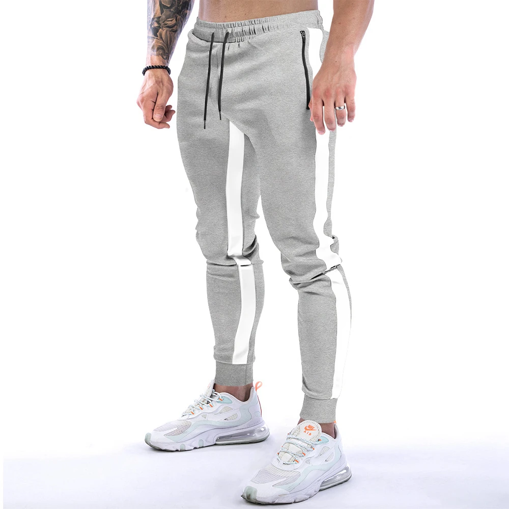 Men's Spring Autumn Cotton Jogging Sports Pants Breathable Gym Running OutdoorBodybuilding Slim Fit New Series Casual Trousers