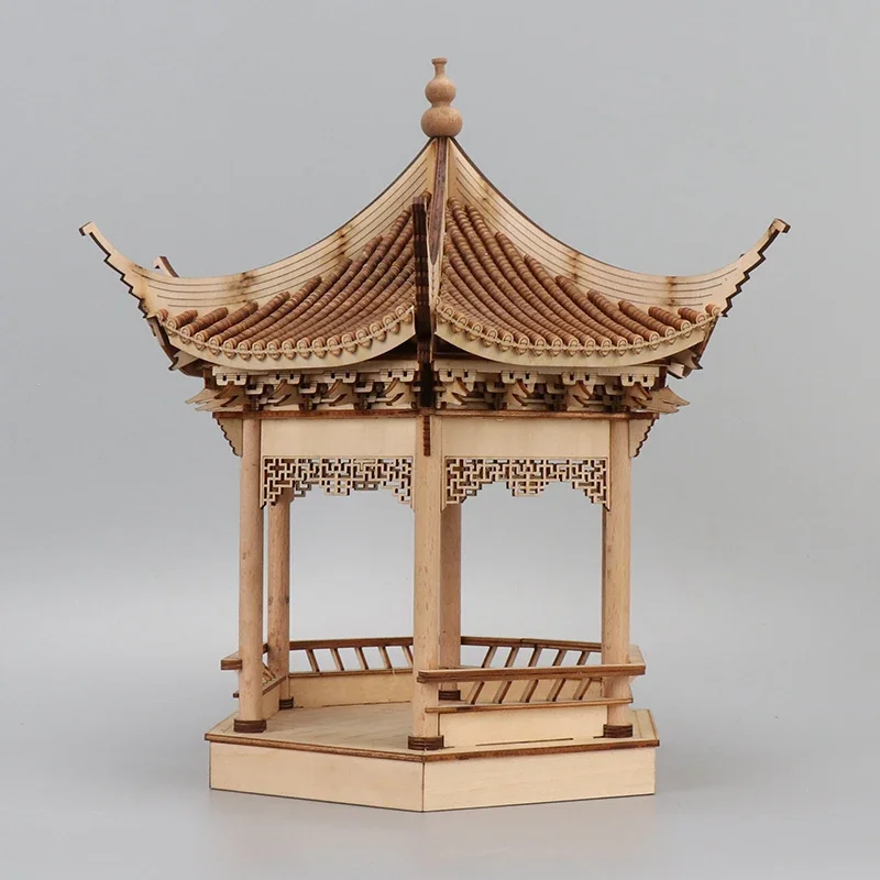 Handmade Antique Style Decorative Bookcase Architecture Wooden Model Artwork