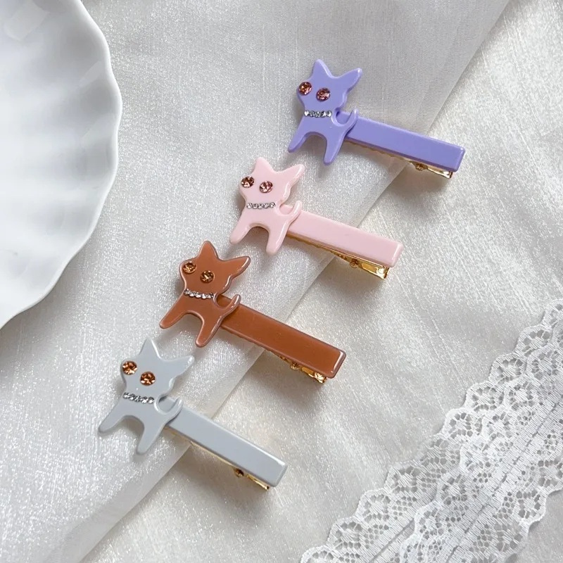 

2pcs Cute Cat Hair Clip Women Adorable Sparkly Design Trendy Whimsical Accessory Stylish Girls New Headwear Daily Casual Outfits