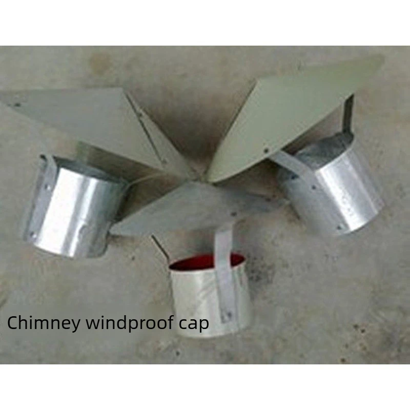 Thickened white iron stove smoke pipe iron exhaust pipe heating stove chimney special rain cover for chimney ventilation part