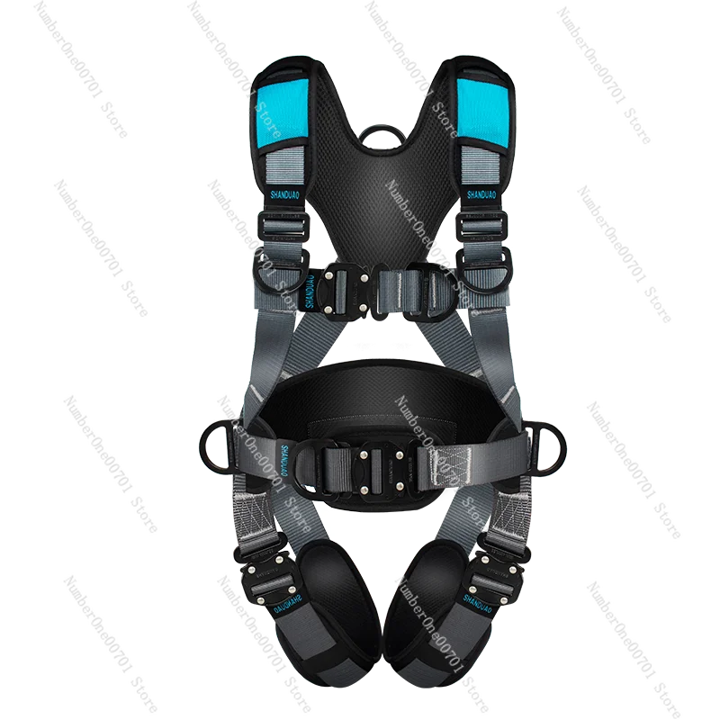 

Full body five-point seat belt Aerial work Anti-fall insurance Safety rope Double hook