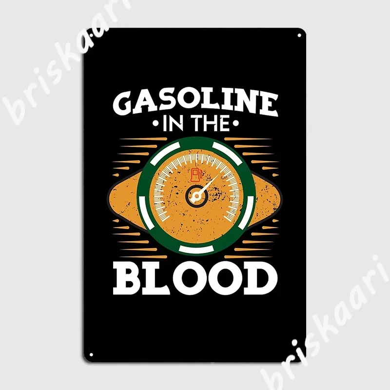 Petrol In Blood Driving Fast Motorsport Speed Poster Metal Plaque Poster Designing Cinema Kitchen pub Garage Tin sign Poster