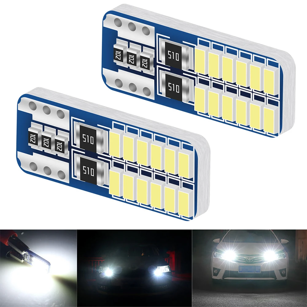 10x T10 W5W 168 194 led lamp bulb Canbus License plate light Led Interior lights Reading lighting position light clearance lamps