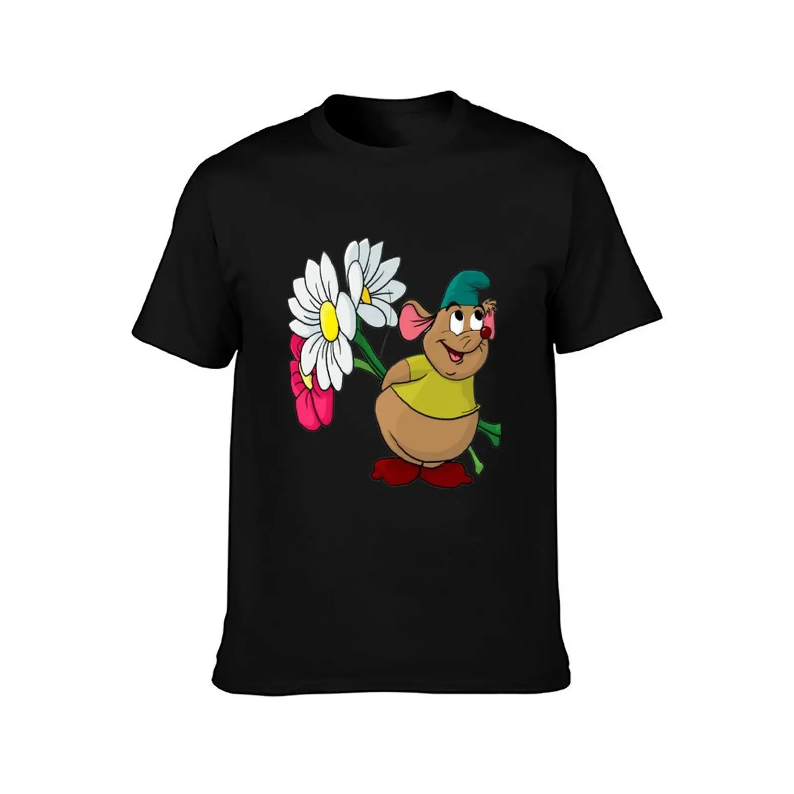 mouse silouhette T-Shirt Soft Anti-Shrink Cotton Tee T-Shirt
