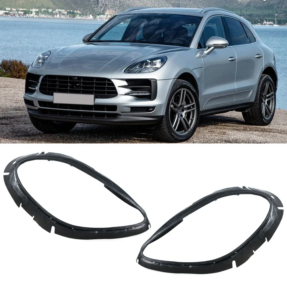 

X-T Car Headlight Rubber Decorative Strip Sealing Ring Waterproof Gasket Lampshade Washer For Porsche Macan 2019 2020 2021
