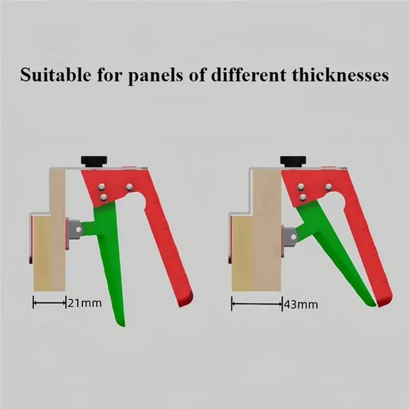 Abnm clipe de montagem de painel de carpintaria, braçadeira de instalação de armário ajustável, gabarito de hardware, gabinete de carpintaria, auxiliar diy