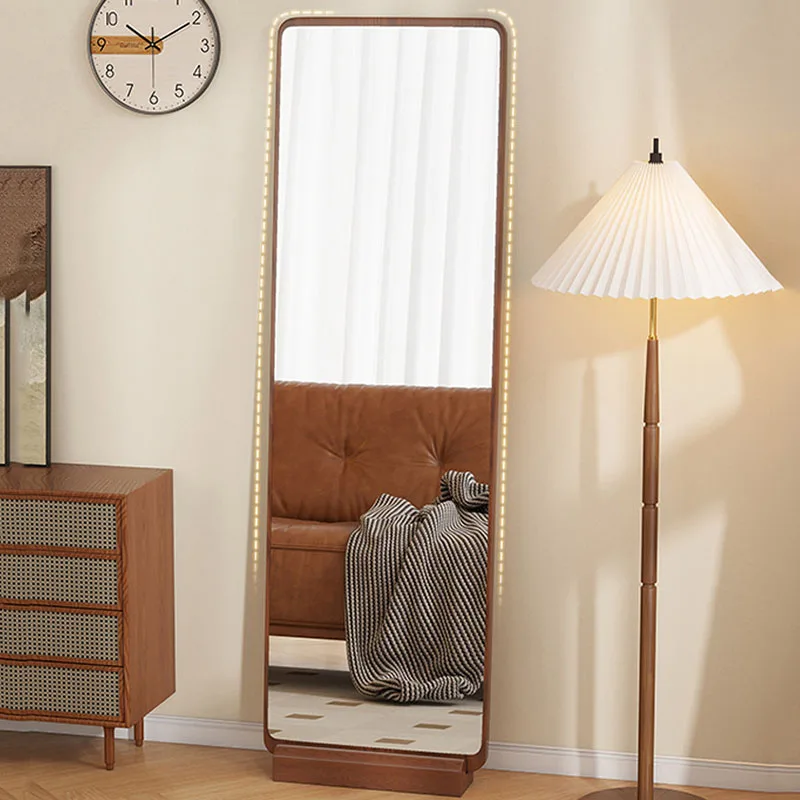 Funky Floor Mirror Long Luxury Men Bedroom Bathroom Standing Full Body Modern Moving Mirror Items Espelhos Home Decorations