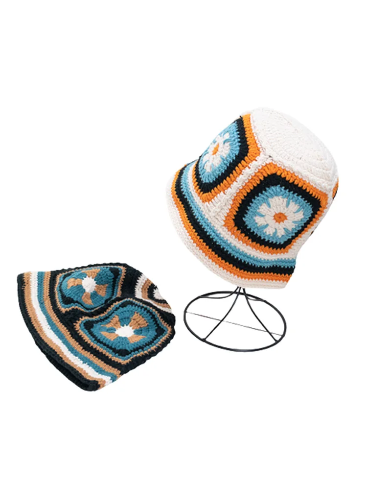 Chapeau en laine vintage japonais pour femme, fleur découpée, fait à la main, chapeau en pot, doux et polyvalent, automne, hiver, nouveau, E27