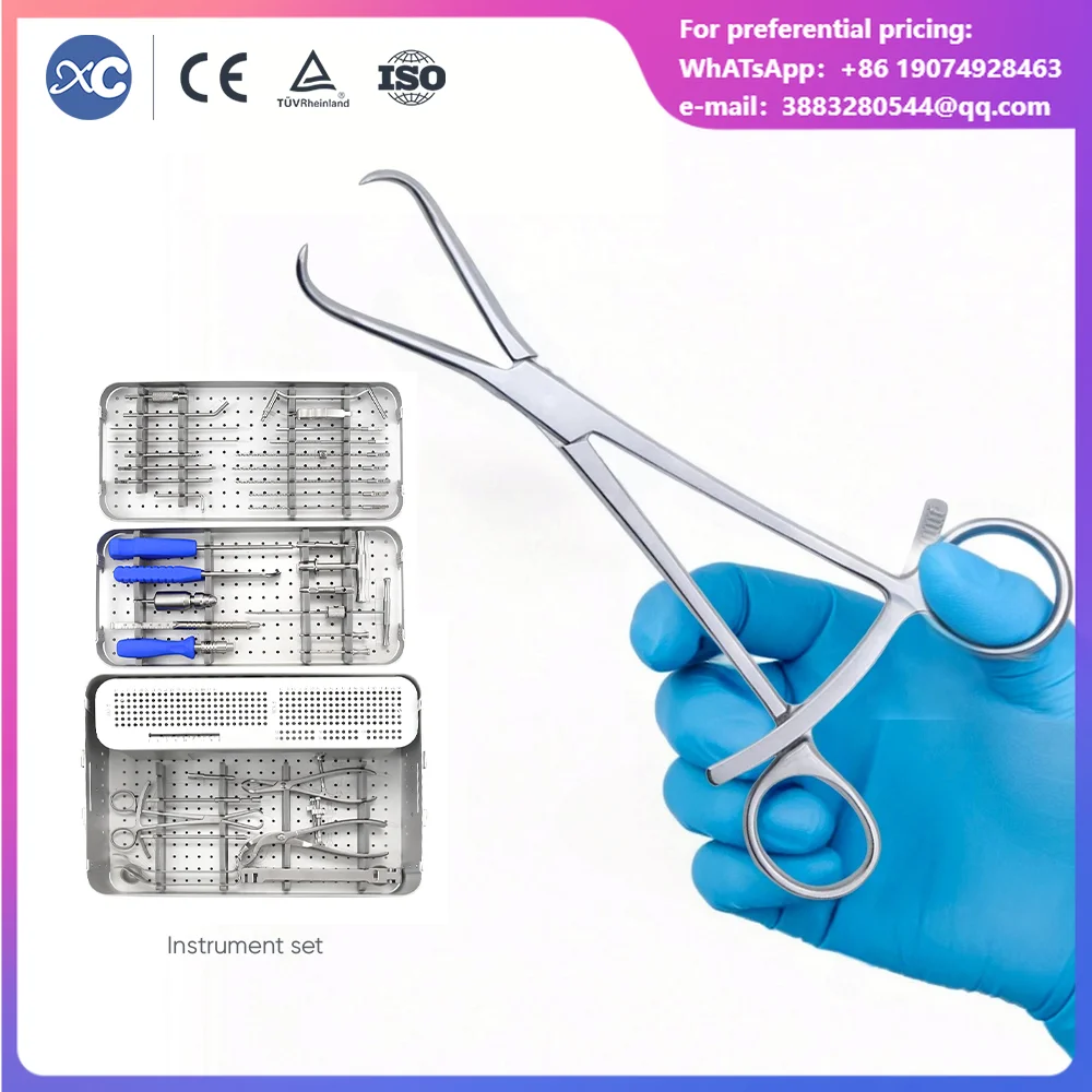 Orthopedic Bone Surgery Instrumental Quirurgico Upper Limbs Trauma Surgical Small Fragment Locking Plate Instruments Set