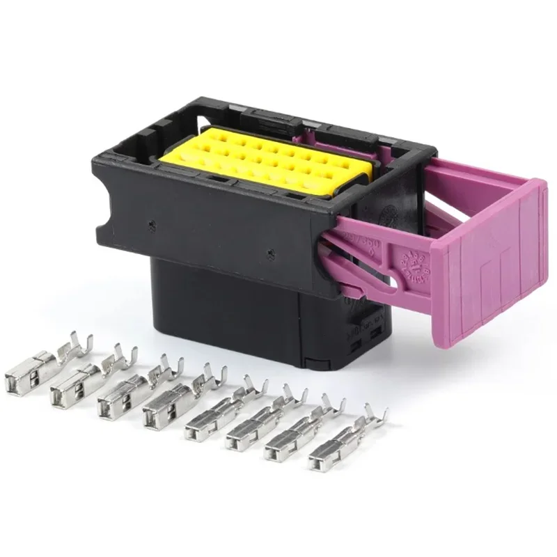 1/5Sets 48P Ecu Printplaat Matching Aluminium Shell Box Plug Auto Auto Controller Auto Connector