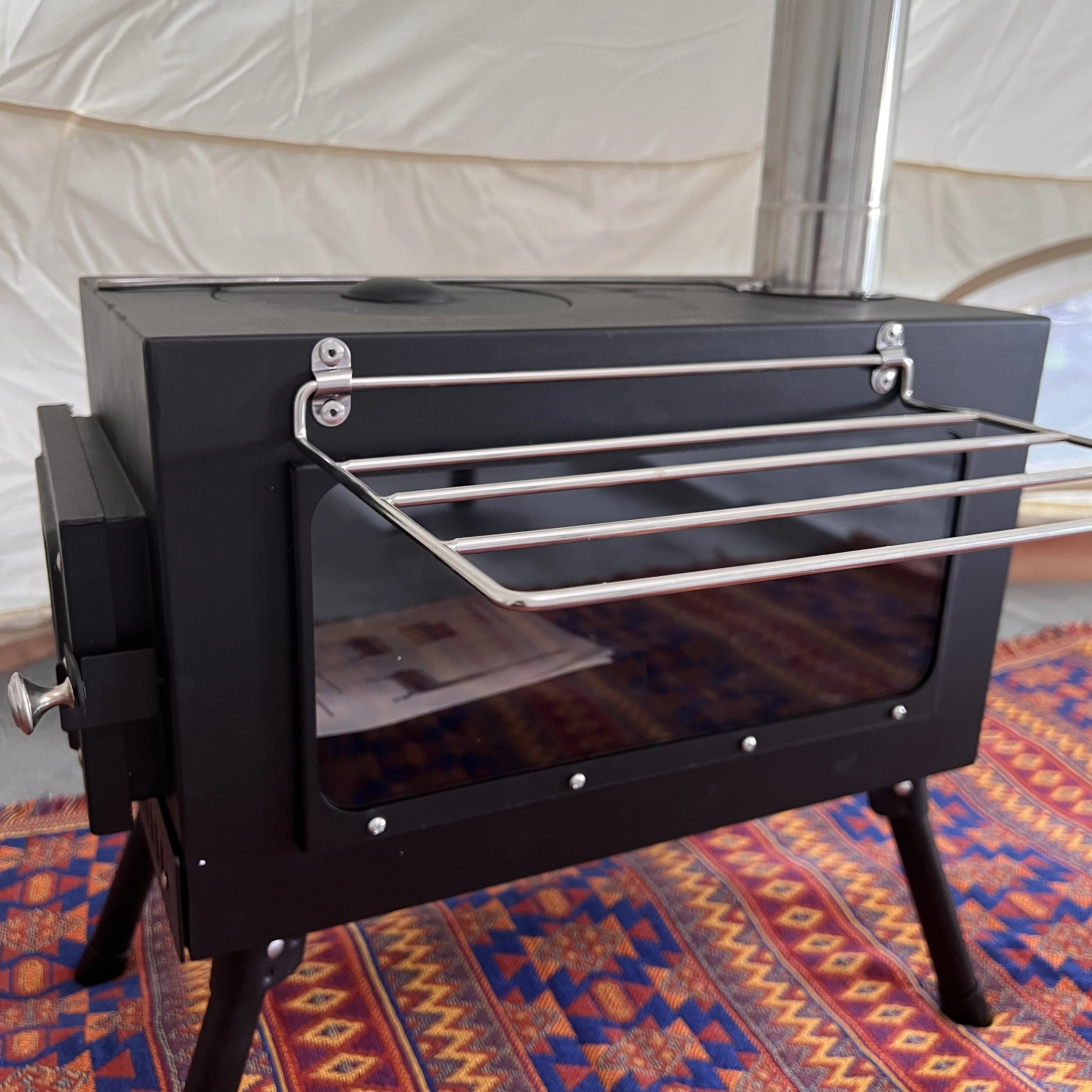 

Оптовая продажа 2022, портативная уличная дровяная печь для кемпинга, палатка, обогреватель с дымоходом