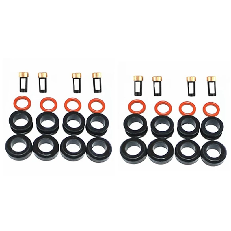 8X Injector Repair Kit Fuel Injector Seal O-Ring Kit Seals Filters For Subaru Wrx Sti Legacy GT 195500-3910 16611-AA510