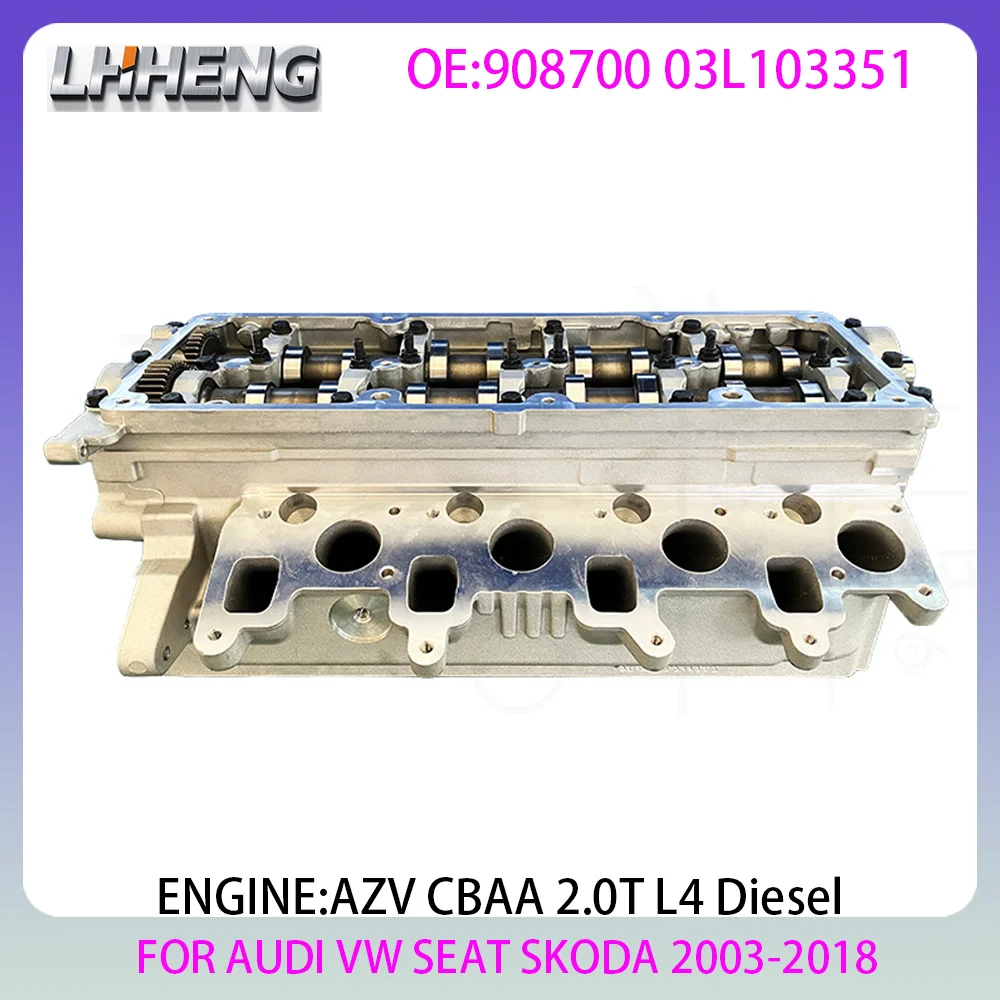 Engine cylinder head assembly For AUDI B8 A5 C6 Q5 TT SEAT SKODA VW GOLF PASSAT EOS BEETLE 2.0L 2.0 L T L4 Diesel 03-18 908700