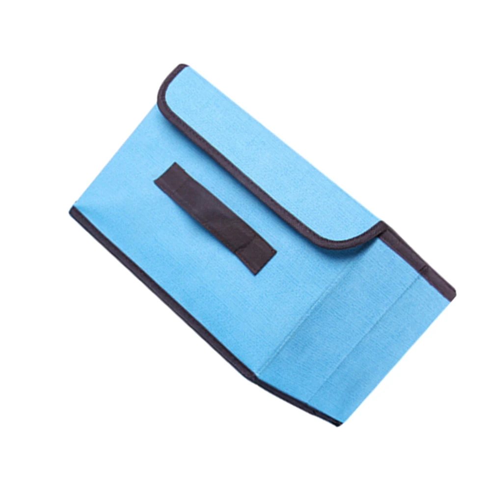 

Foldable Clothes Bin Non-Woven Fabric Sturdy Stackable With Lid Size S Wash-Resistant Solid Color Container Clothes