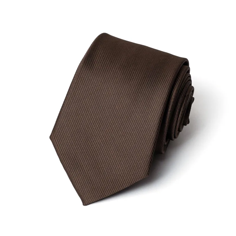 Elegante, stilvolle und praktische einfarbige Herrenkrawatte, ein klassisches Accessoire für Herrenanzüge, geeignet für Hochzeiten, Partys, Zeremonien. – Detail 5